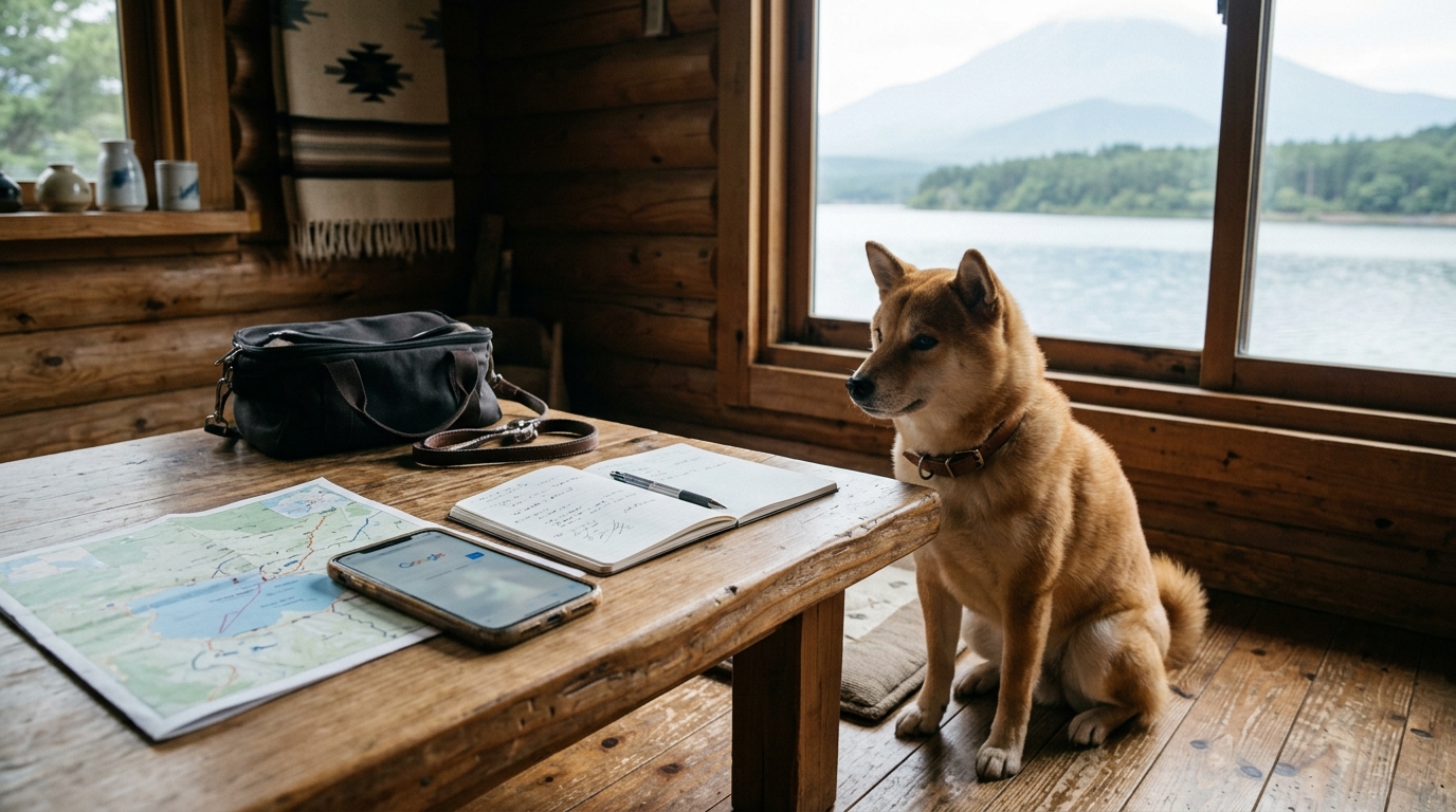 山中湖 犬 と 泊まれる コテージのイメージ画像1
