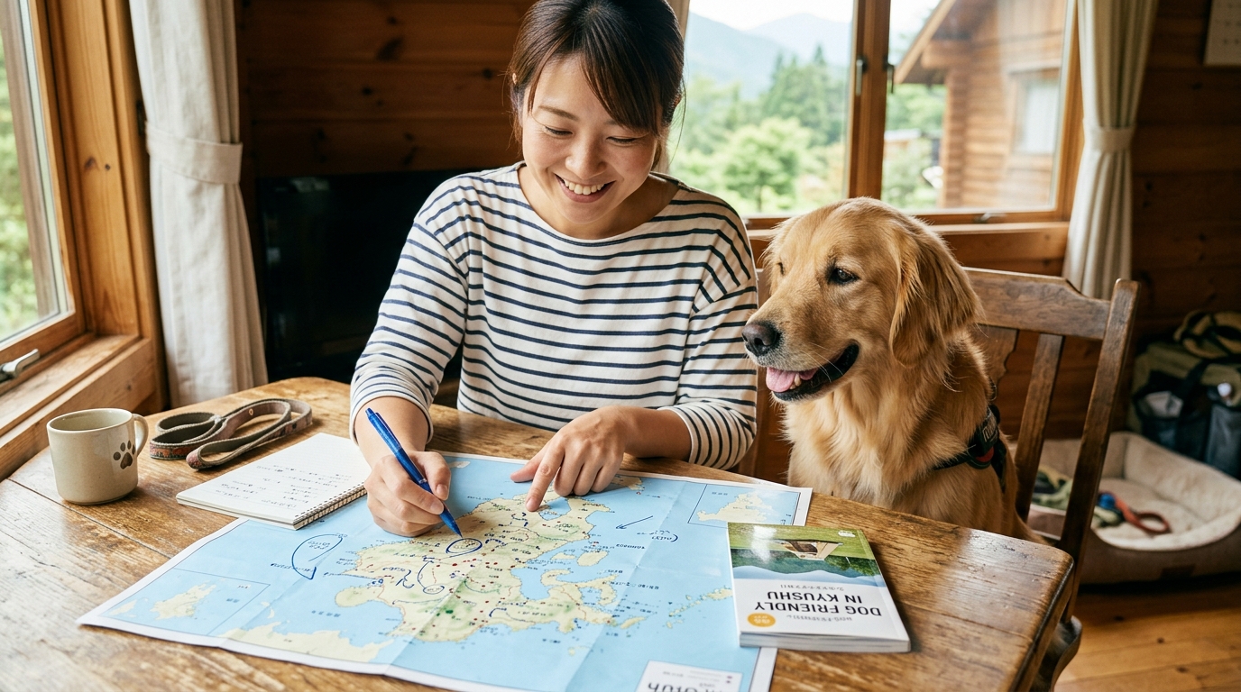 犬 と 泊まれる キャンプ 場 コテージ 九州のイメージ画像2