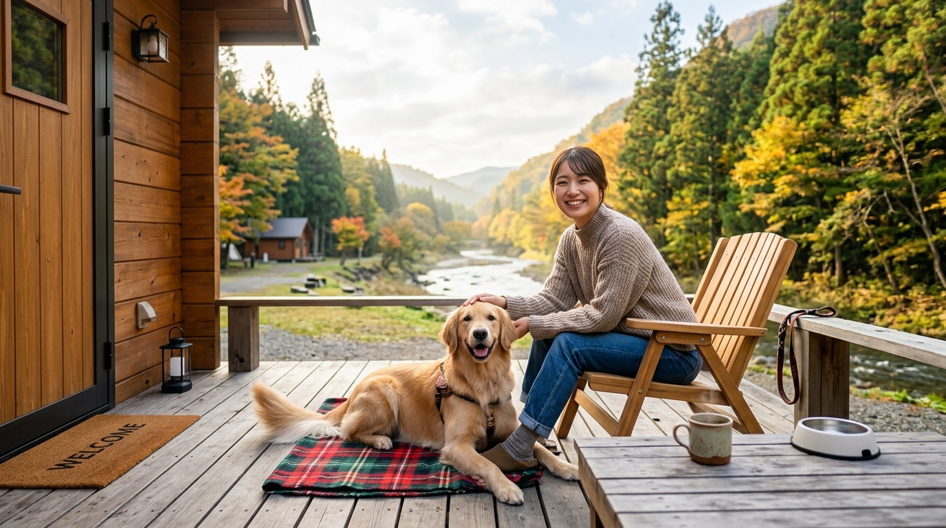 犬 と 泊まれる キャンプ 場 コテージ 関東 安いのイメージ画像3